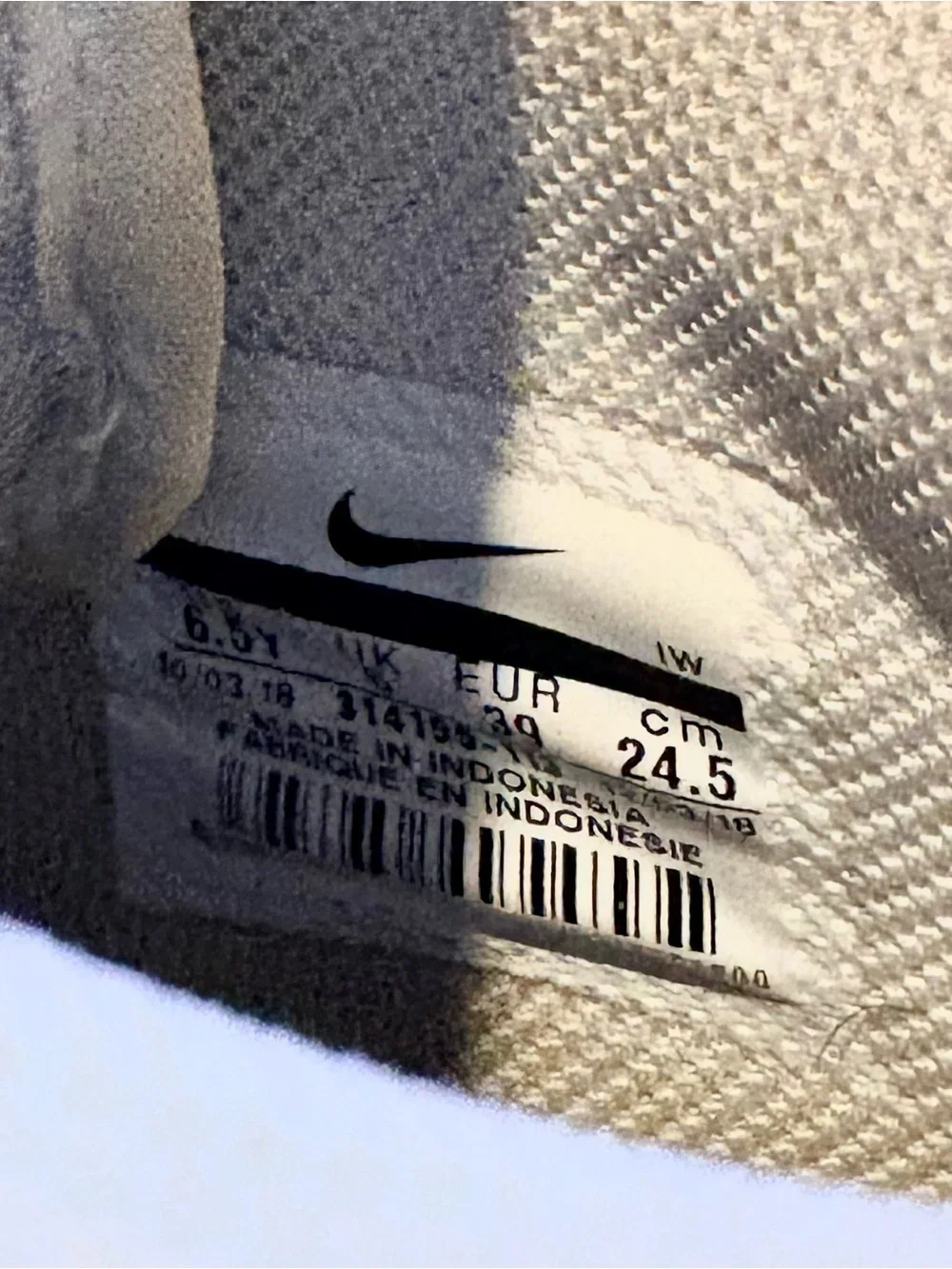 Nike Youth White High-Top AIR FORCE ONES Sneakers 6.5Y